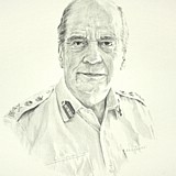 Gen Sir Timothy Granville-Chapman portrait by Simon Taylor